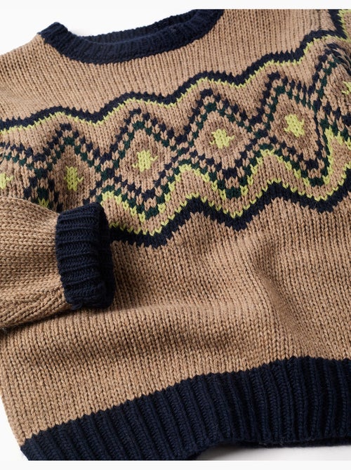 Jersey de punto con motivo jacquard - Kiabi