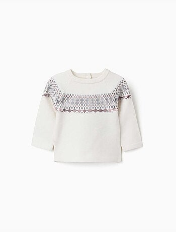 Jersey de punto con motivo jacquard