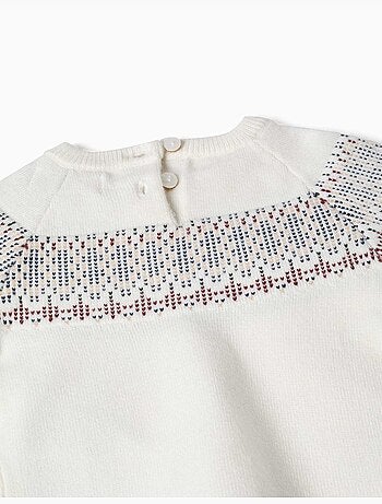 Jersey de punto con motivo jacquard
