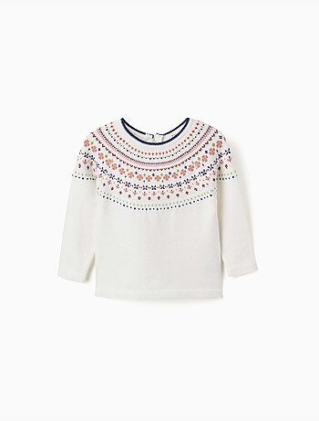 Jersey de punto con motivo jacquard