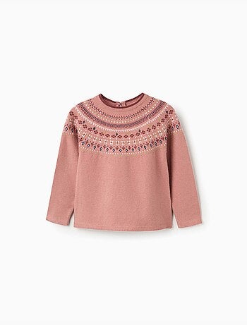 Jersey de punto con motivo jacquard