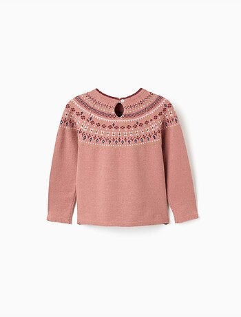 Jersey de punto con motivo jacquard