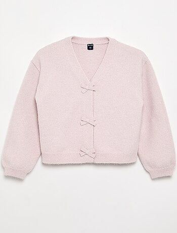 Jersey de punto con nudos decorativos