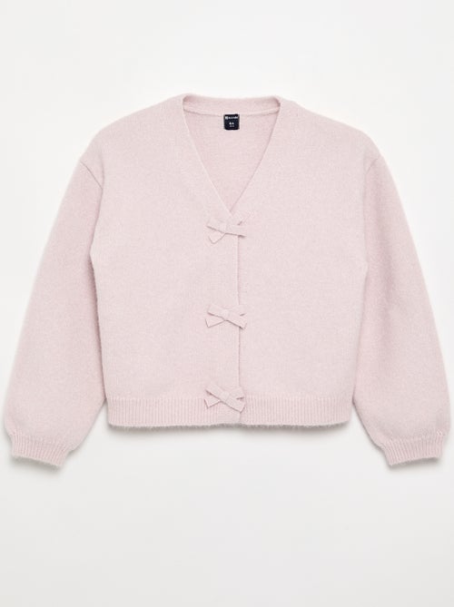 Jersey de punto con nudos decorativos - Kiabi