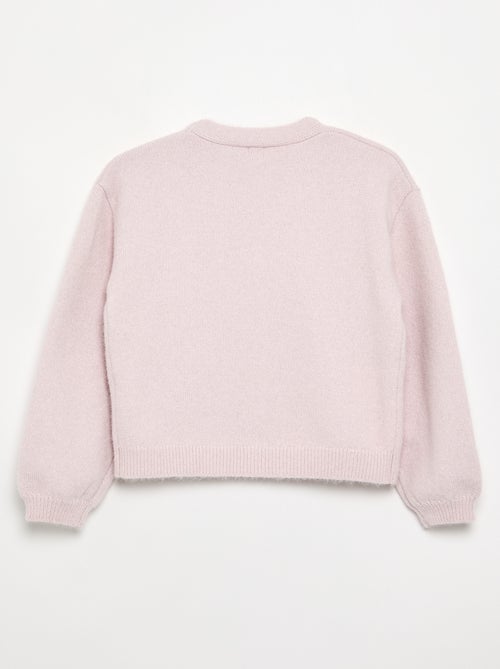 Jersey de punto con nudos decorativos - Kiabi