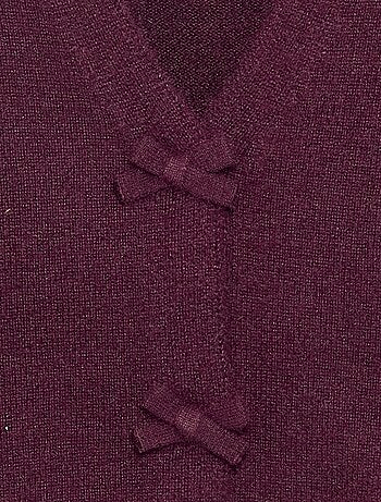 Jersey de punto con nudos decorativos