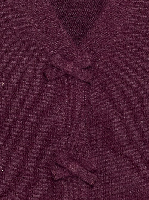 Jersey de punto con nudos decorativos - Kiabi