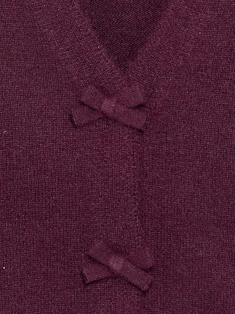Jersey de punto con nudos decorativos Rosa - Kiabi