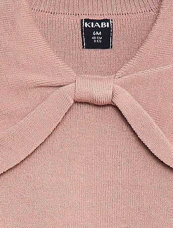 Jersey de punto con un gran lazo decorativo delante