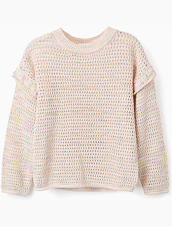 Jersey de punto con volantes