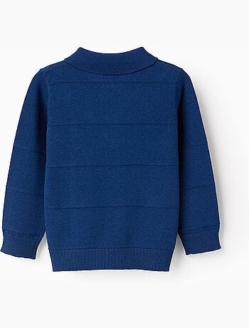 Jersey de punto de algodón con líneas en relieve