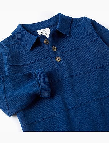 Jersey de punto de algodón con líneas en relieve