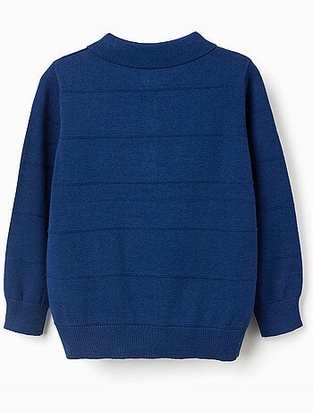 Jersey de punto de algodón con líneas en relieve