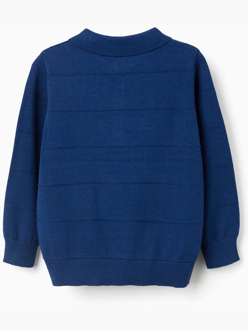 Jersey de punto de algodón con líneas en relieve - Kiabi