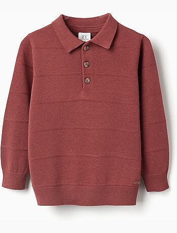 Jersey de punto de algodón con líneas en relieve