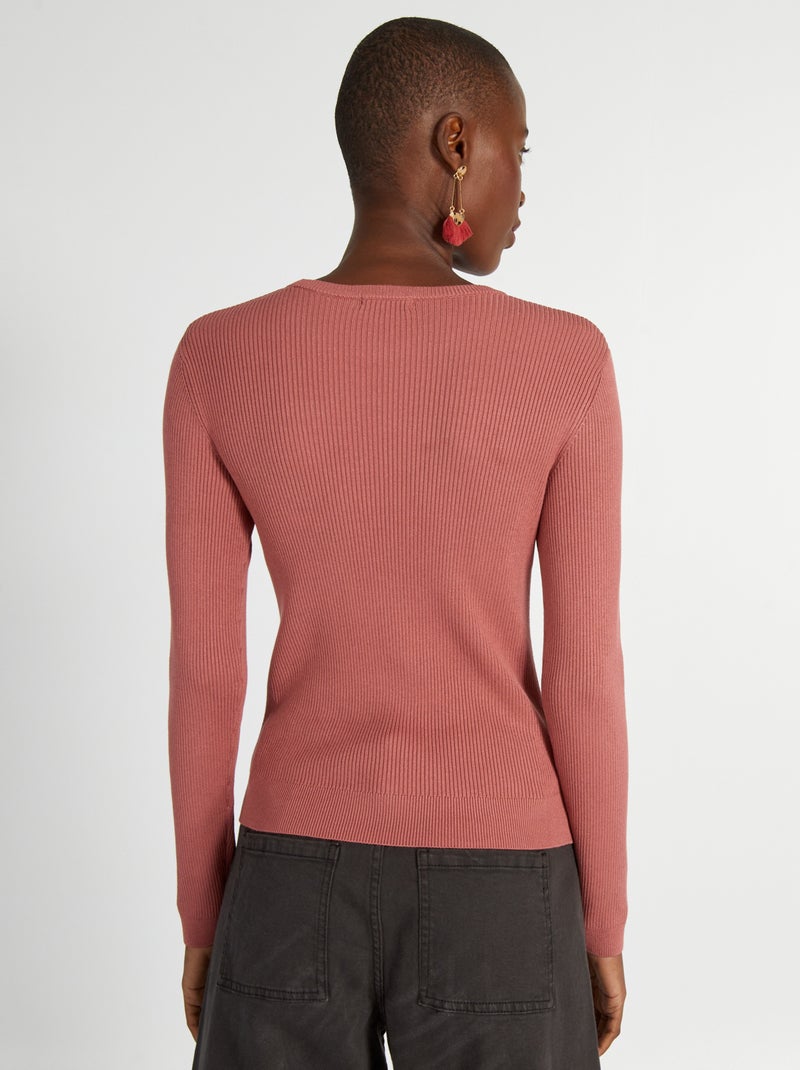 Jersey Liso De Punto Con Textura - VERDE - - 18.00