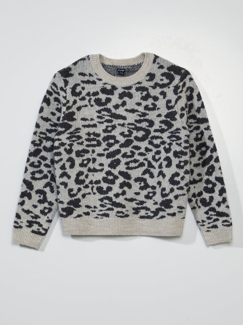 Jersey de punto de cebra BLANCO - Kiabi