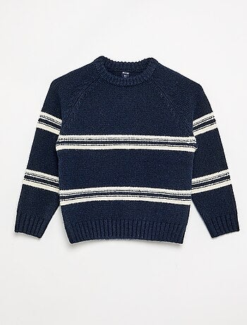 Jersey de punto de cuello redondo