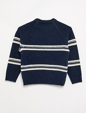 Jersey de punto de cuello redondo