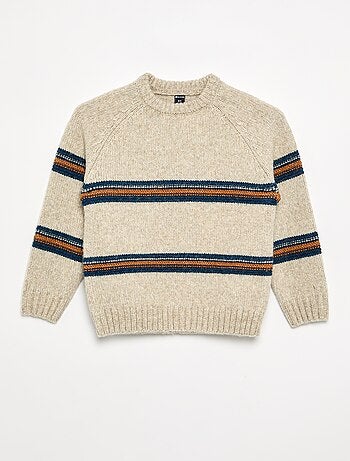 Jersey de punto de cuello redondo