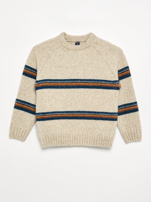 Jersey de punto de cuello redondo - Kiabi