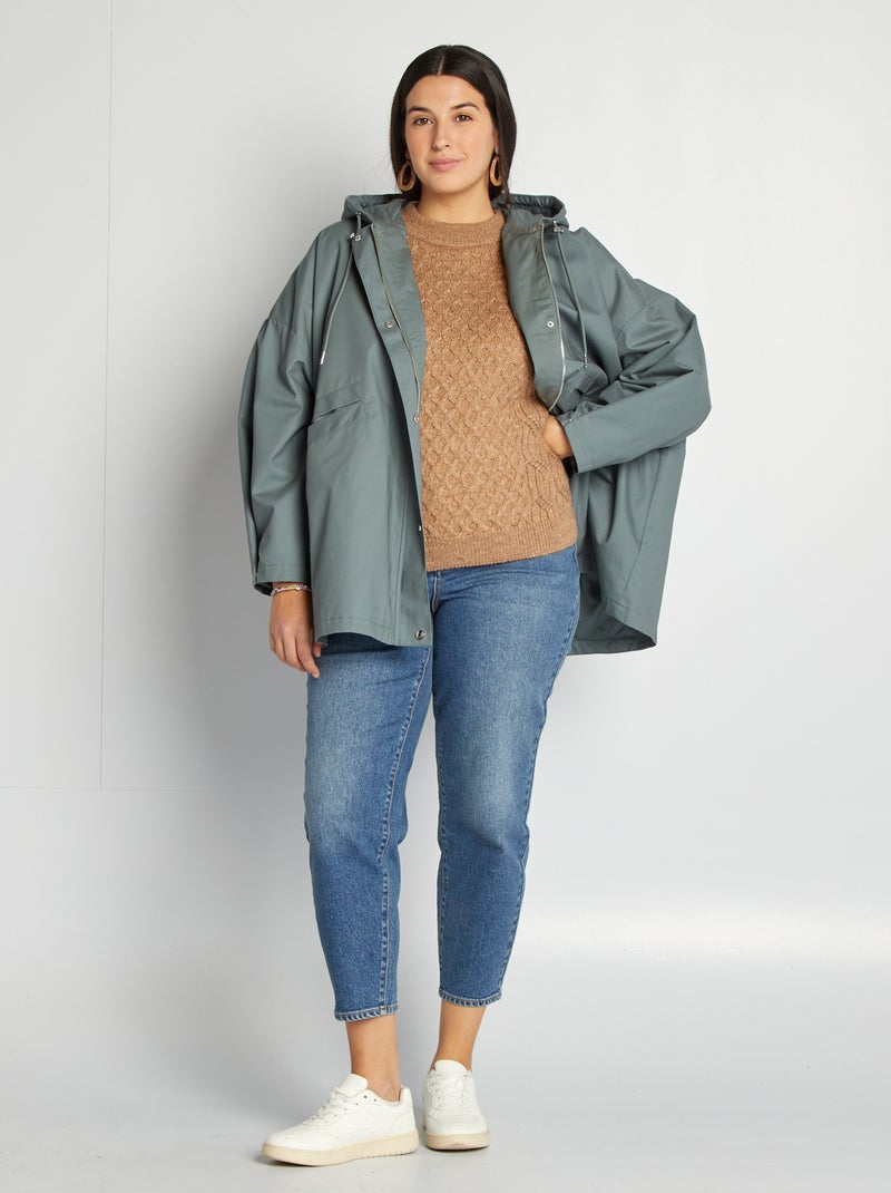 Jersey de punto de fantasía BEIGE - Kiabi