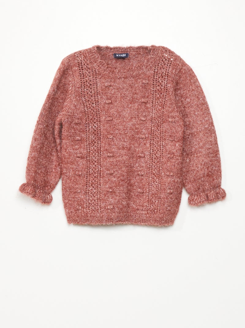 Jersey de punto de fantasía ROJO - Kiabi