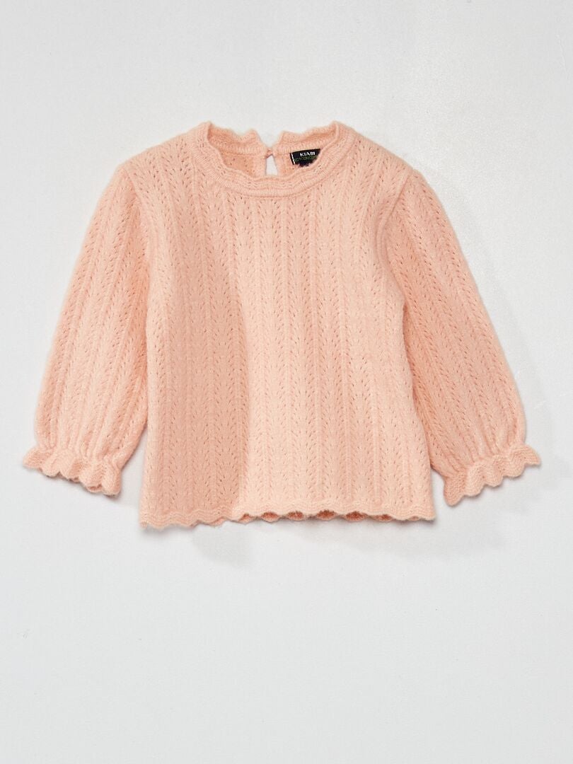 Jersey de punto de fantasía ROSA - Kiabi