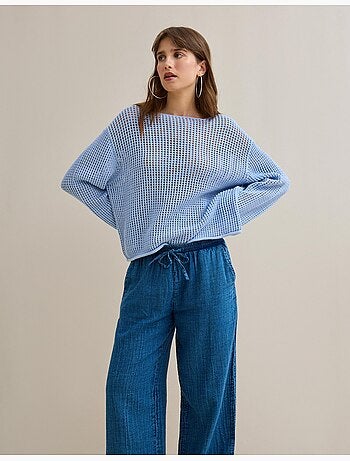 Jersey de punto de ganchillo, MO Fashion