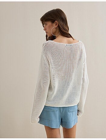 Jersey de punto de ganchillo, MO Fashion