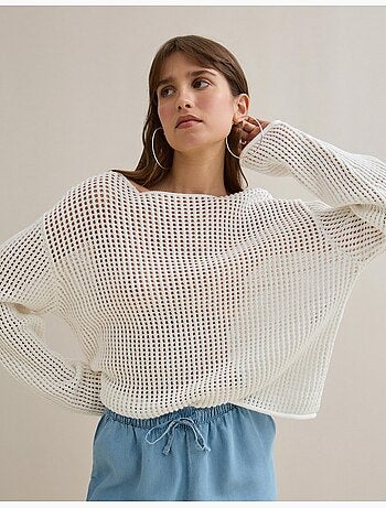 Jersey de punto de ganchillo, MO Fashion
