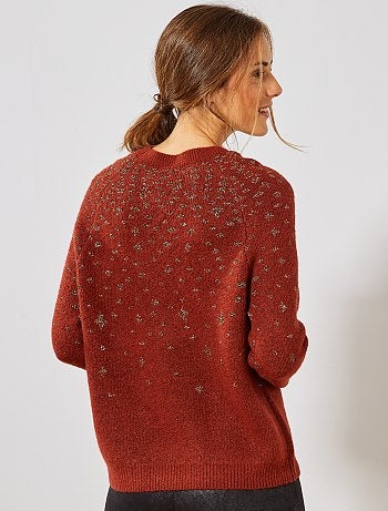 Jersey de punto de 'leopardo' con brillos - Kiabi