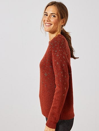 Jersey de punto de 'leopardo' con brillos - Kiabi