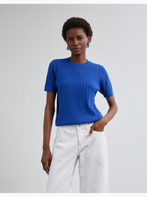 Jersey de punto de manga corta, mo fashion - Kiabi