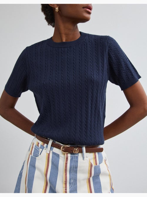 Jersey de punto de manga corta, mo fashion - Kiabi