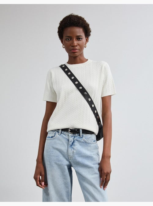 Jersey de punto de manga corta, mo fashion - Kiabi