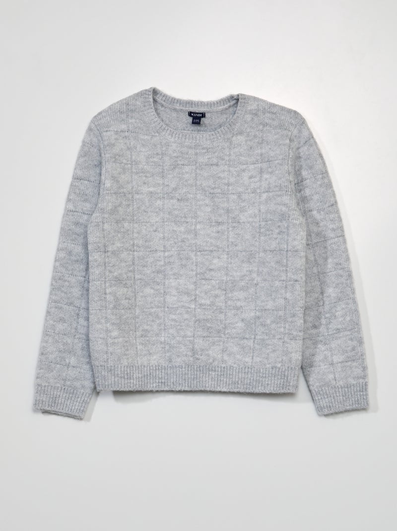 Jersey de punto de manga larga GRIS - Kiabi