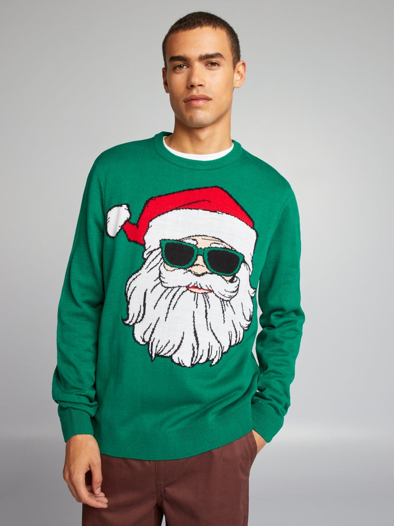 Jersey de punto de Navidad VERDE - Kiabi