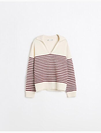 Jersey de punto de rayas, mo fashion