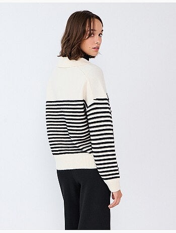 Jersey de punto de rayas, mo fashion