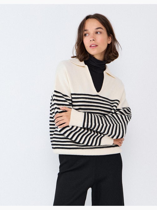 Jersey de punto de rayas, mo fashion - Kiabi Jersey de punto de rayas, mo fashion - Kiabi