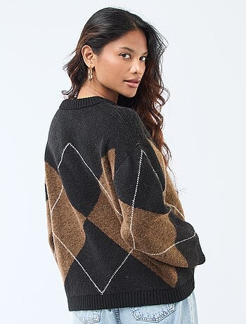 Jersey de punto de rombos