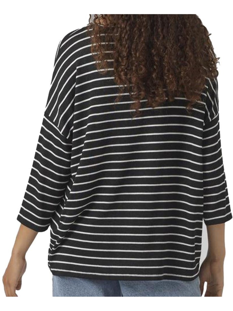 Jersey de Punto de Vero Moda para Mujer en Negro Blanco - Kiabi