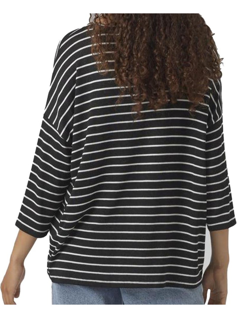 Jersey de Punto de Vero Moda para Mujer en Negro Blanco - Kiabi