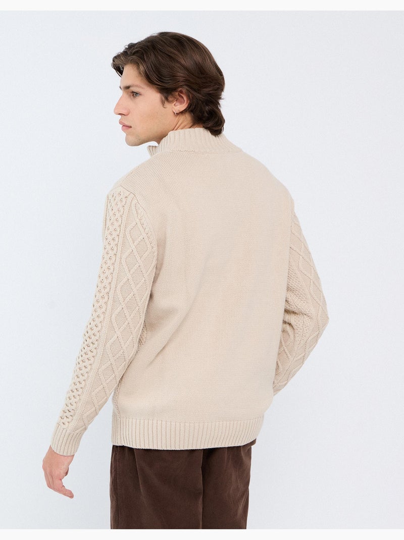Jersey de punto estructurado, mo fashion Beige - Kiabi