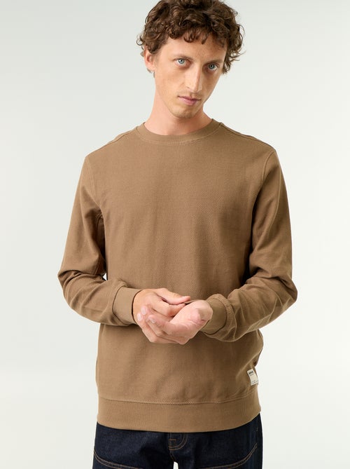Jersey de punto fino acanalado - Kiabi