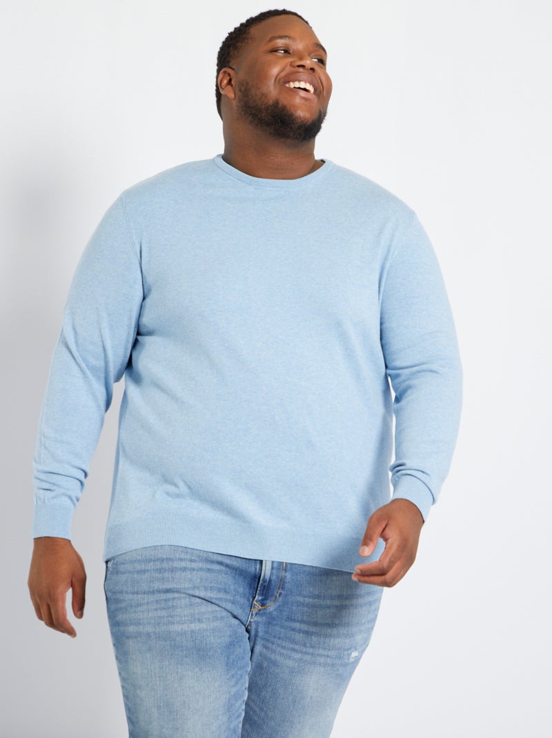 Jersey de punto fino AZUL - Kiabi