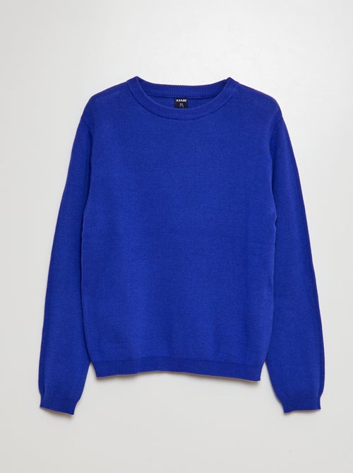 Jersey de punto fino color liso - Kiabi