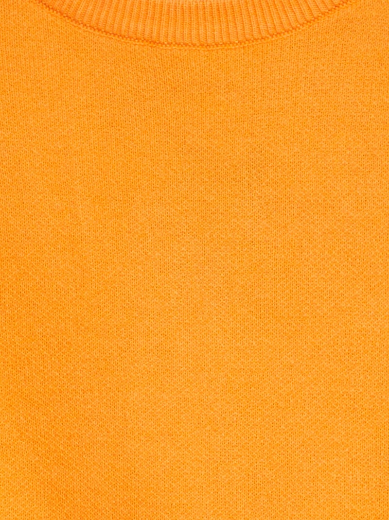 Jersey de punto fino color liso NARANJA - Kiabi