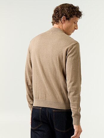 Jersey de punto fino con cuello alto
